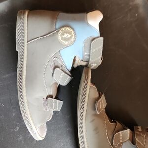 Kids Gray and Blue Sandals